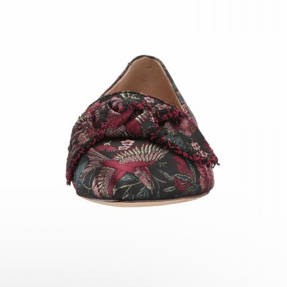 SAM EDELMAN Rochester Black Multicolour Majestic Bird Jacquard Loafer Size 7.5 - Picture 11 of 15